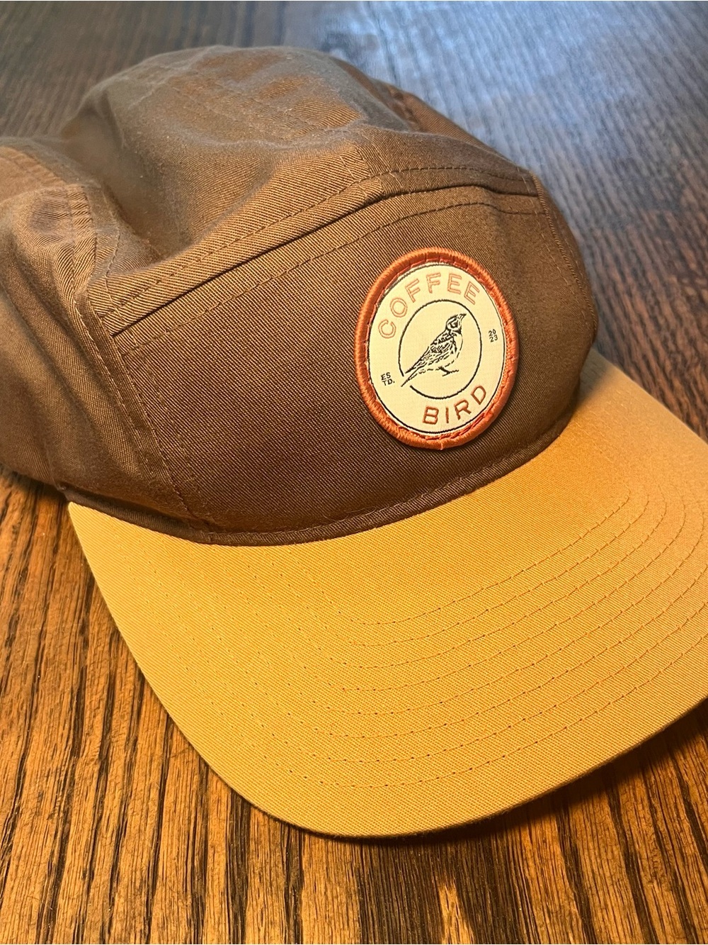Richardson Coffee Bird Two-Tone Cap - Brown & Mustard Hat